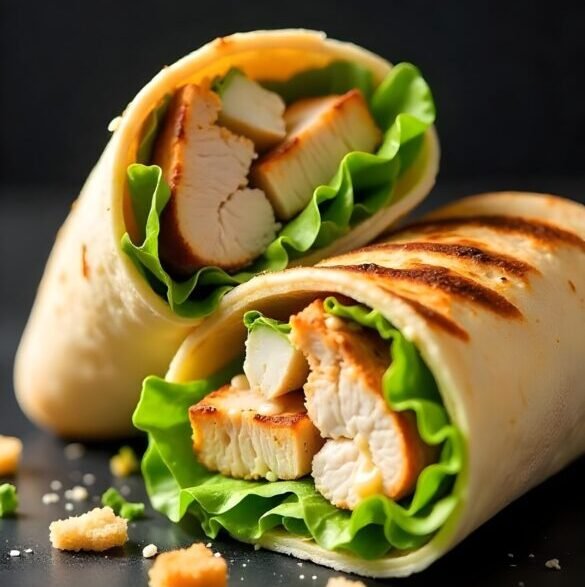 Savory Grilled Chicken Caesar Wraps