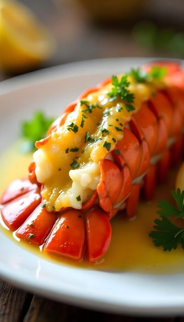 Elegant Lobster Tail with Lemon Butter
