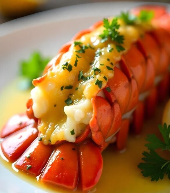 Elegant Lobster Tail with Lemon Butter