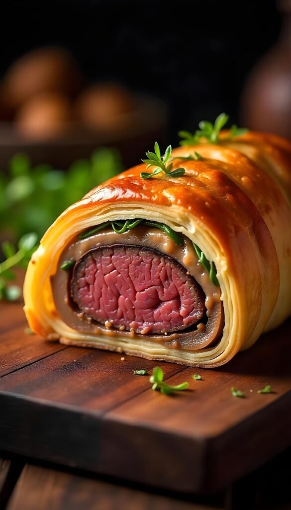 Savory Beef Wellington with Mushroom Duxelles