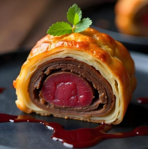 Savory Beef Wellington with Mushroom Duxelles