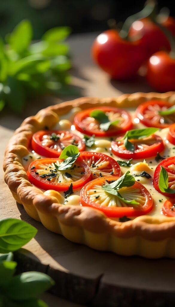 Savory Herbed Goat Cheese and Tomato Tart