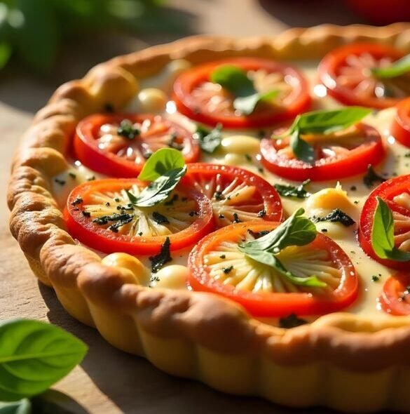 Savory Herbed Goat Cheese and Tomato Tart