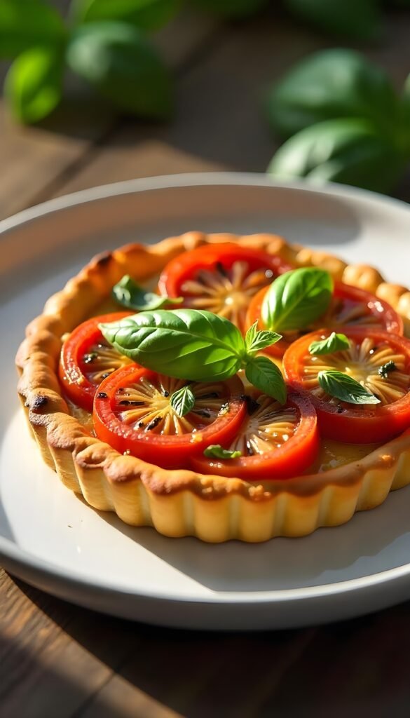 Savory Herbed Goat Cheese and Tomato Tart