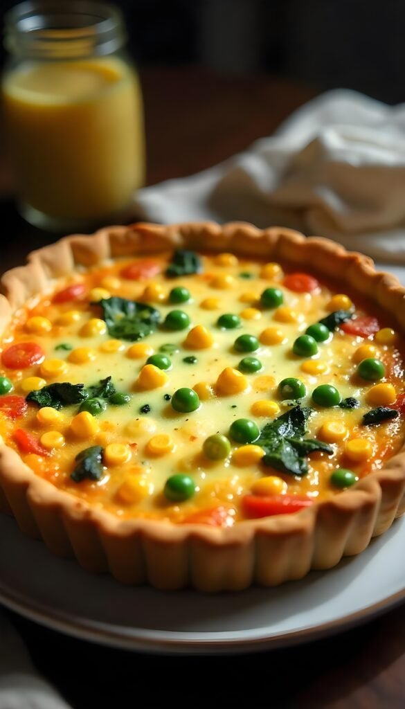 Vegetable Delight Breakfast Quiche 