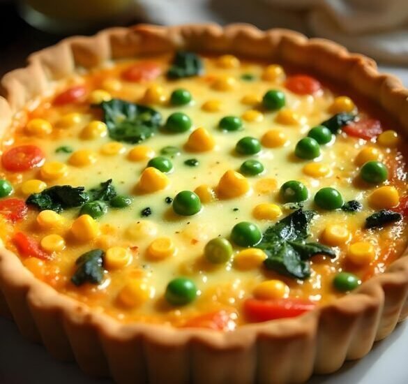 Vegetable Delight Breakfast Quiche