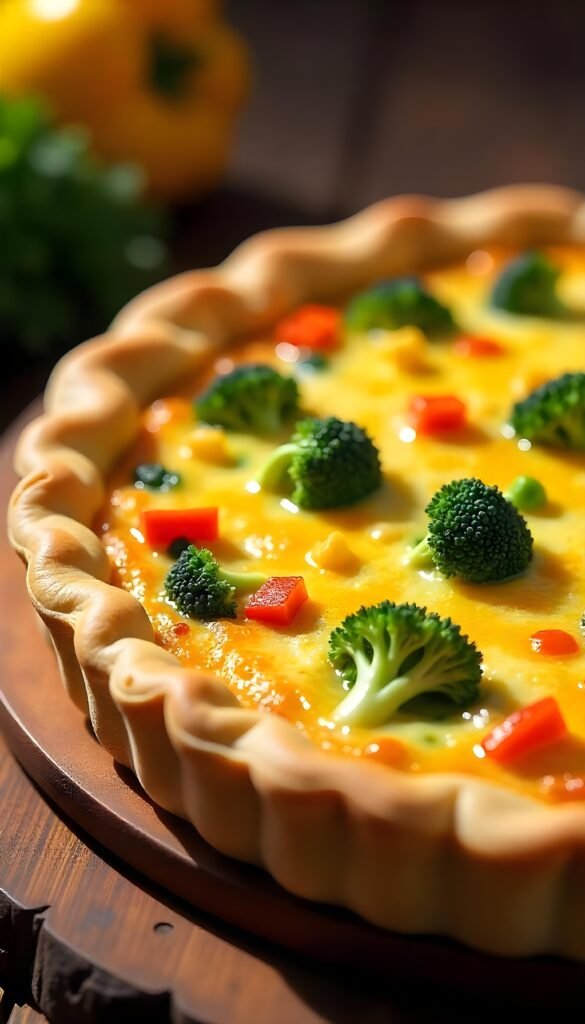 Vegetable Delight Breakfast Quiche