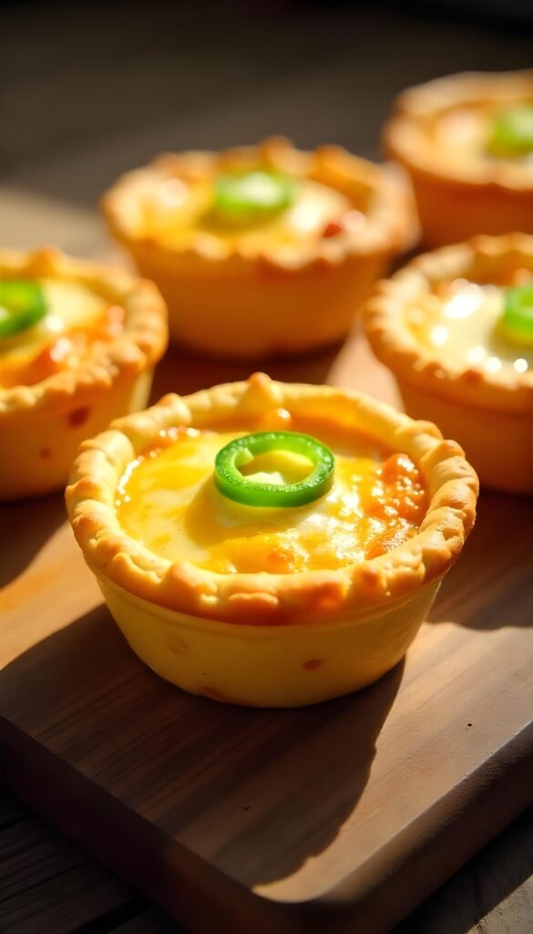 Spicy Jalapeño and Cheese Mini Quiches Spicy Jalapeño and Cheese Mini Quiches