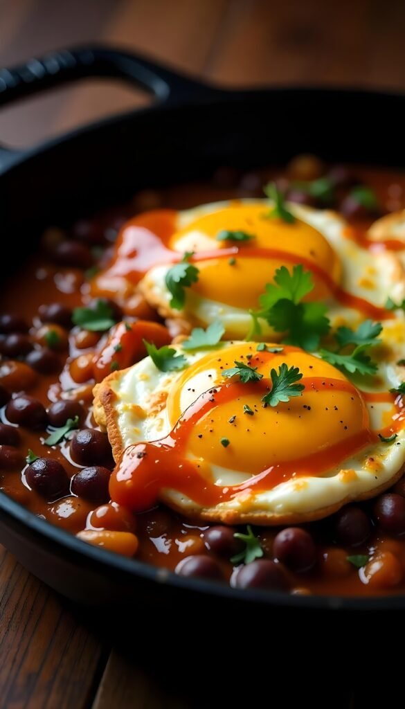 Huevos Rancheros with Black Beans