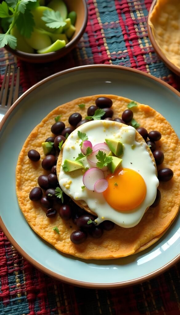 Huevos Rancheros with Black Beans