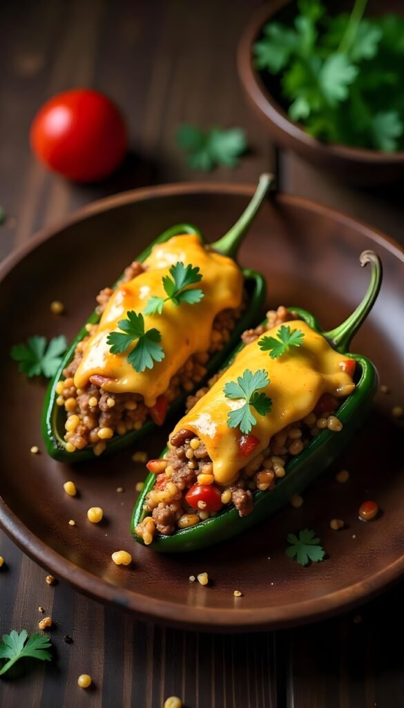 Stuffed Poblano Peppers