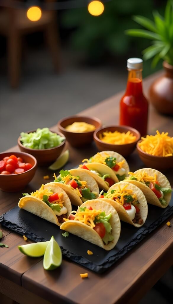 Mini Taco Bar Setup 