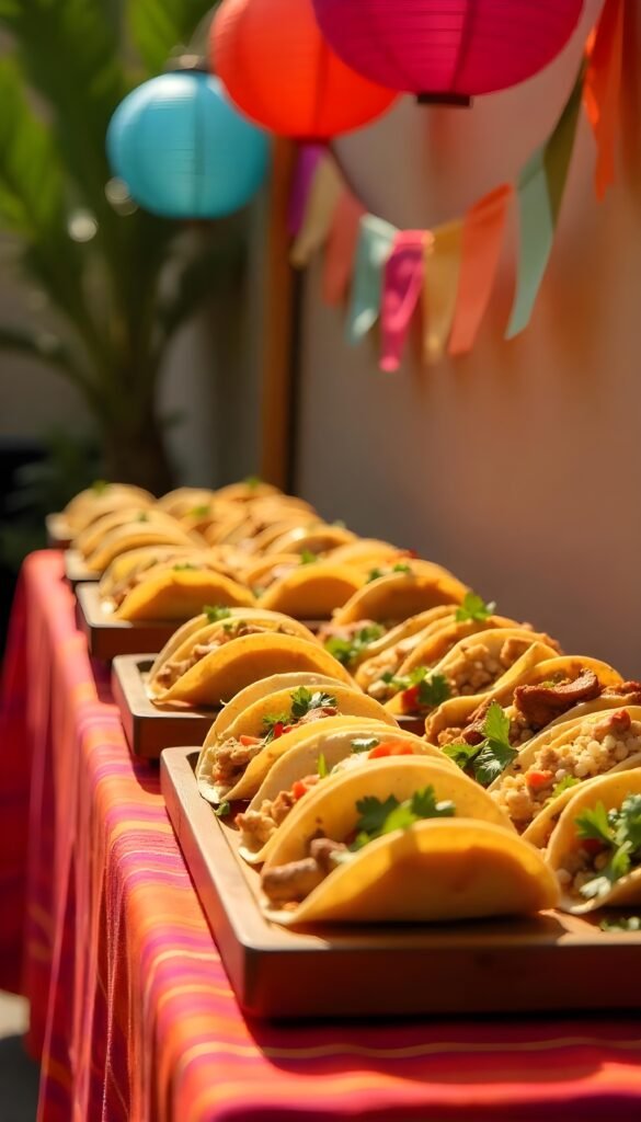 Mini Taco Bar Setup 