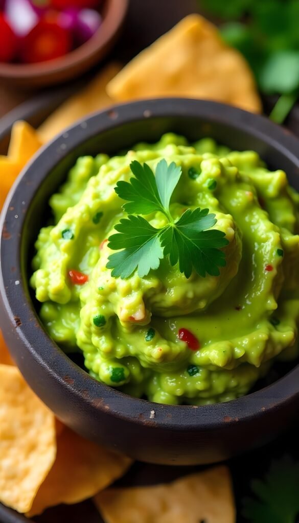 Zesty Guacamole with Fresh Cilantro