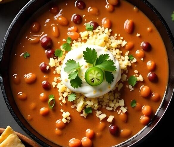 Delicious Refried Beans with Queso Fresco