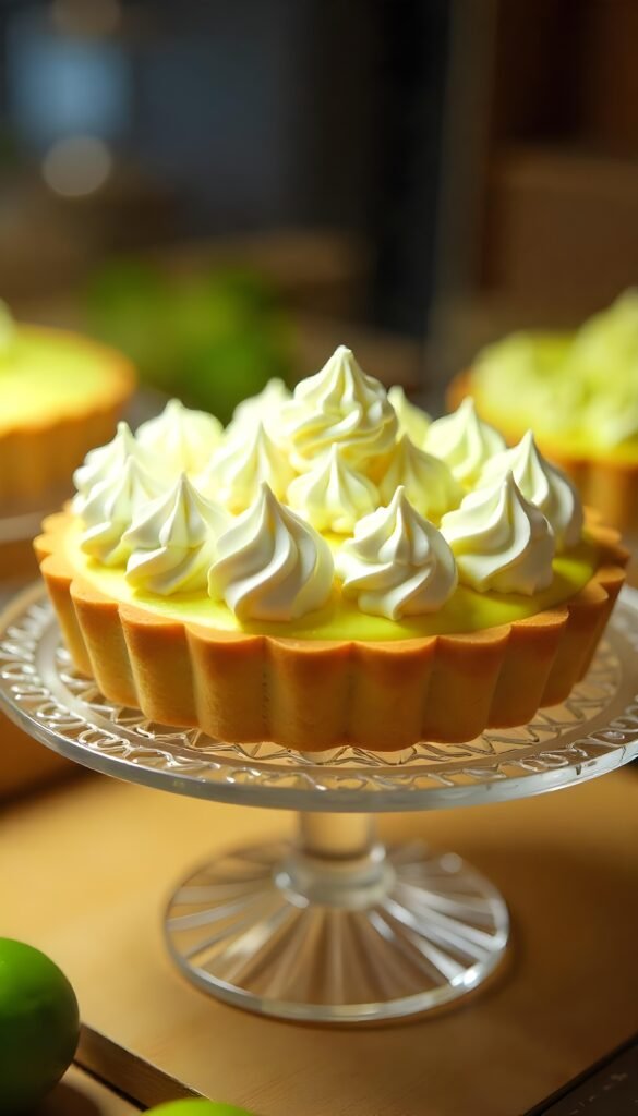 Zesty Key Lime Tart with Whipped Cream