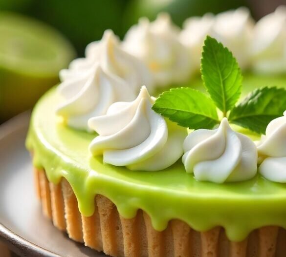 Zesty Key Lime Tart with Whipped Cream