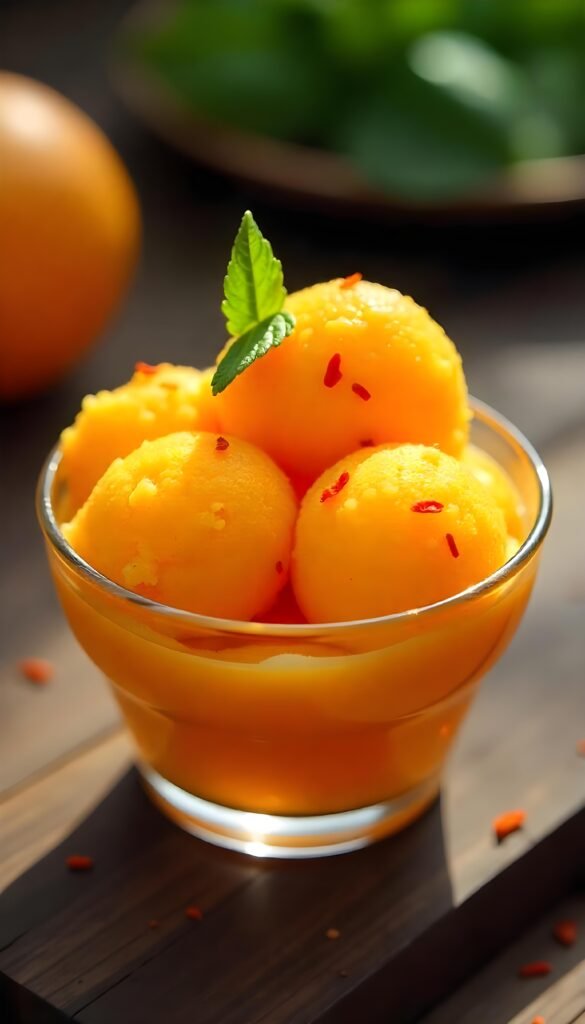 Spicy Sweet Chili Mango Sorbet