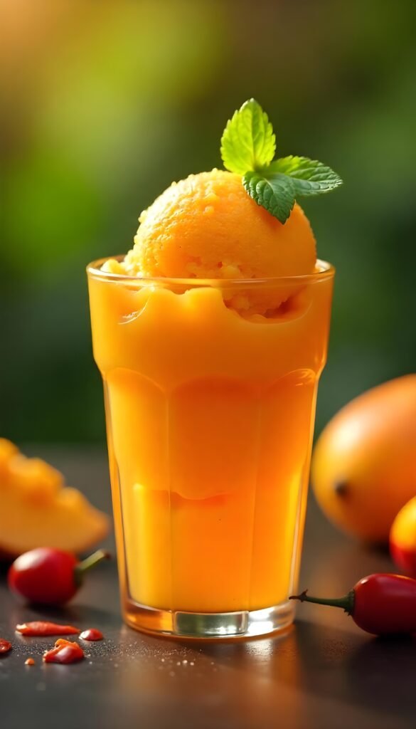 Spicy Sweet Chili Mango Sorbet