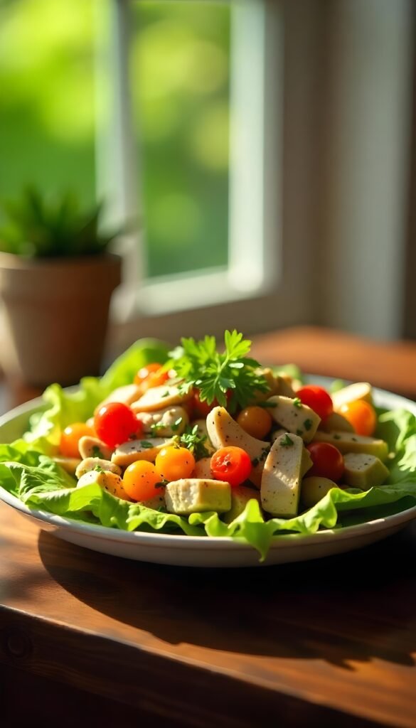 Savory Turkey Salad with Fresh Vegetables