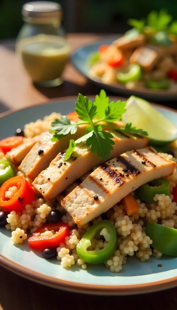 Colorful Quinoa Salad with Turkey