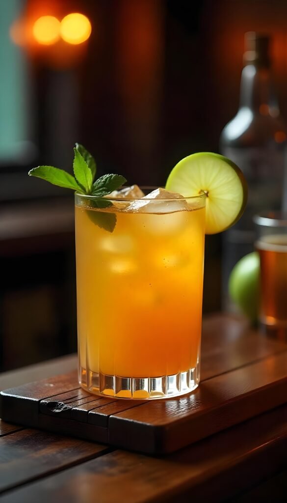 Sour Apple Rum Twist