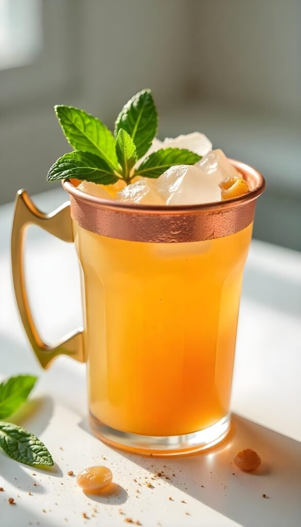 Spicy Rum Mule With Ginger Beer