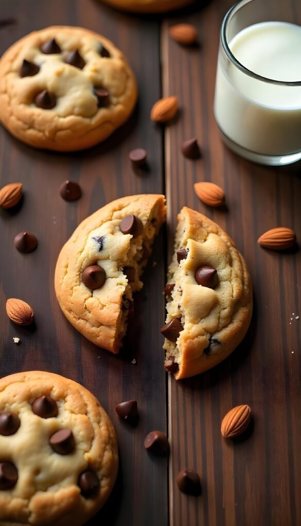 Chewy Almond Flour Chocolate Chip Cookies