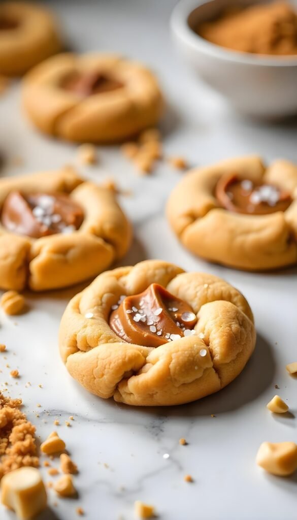 Chewy Nut Butter Cookies with Sea Salt
