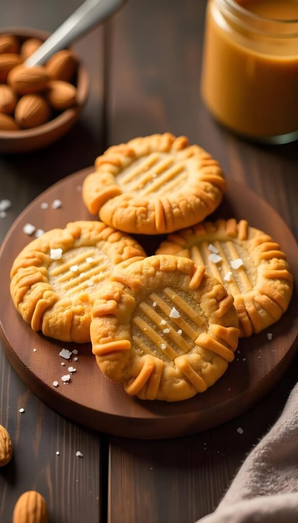 Chewy Nut Butter Cookies with Sea Salt