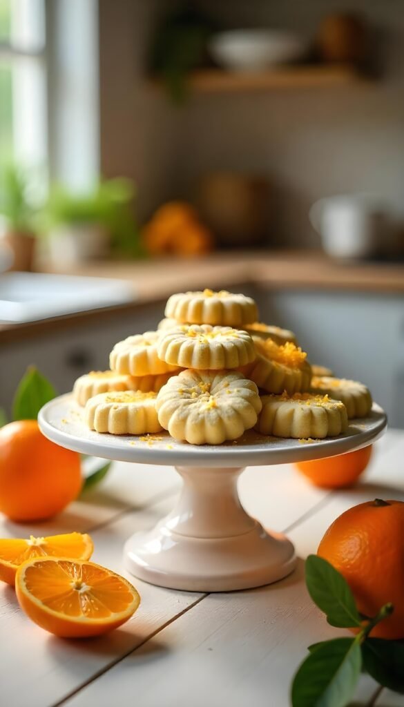 Orange Zest Shortbread Cookies Orange Zest Shortbread Cookies