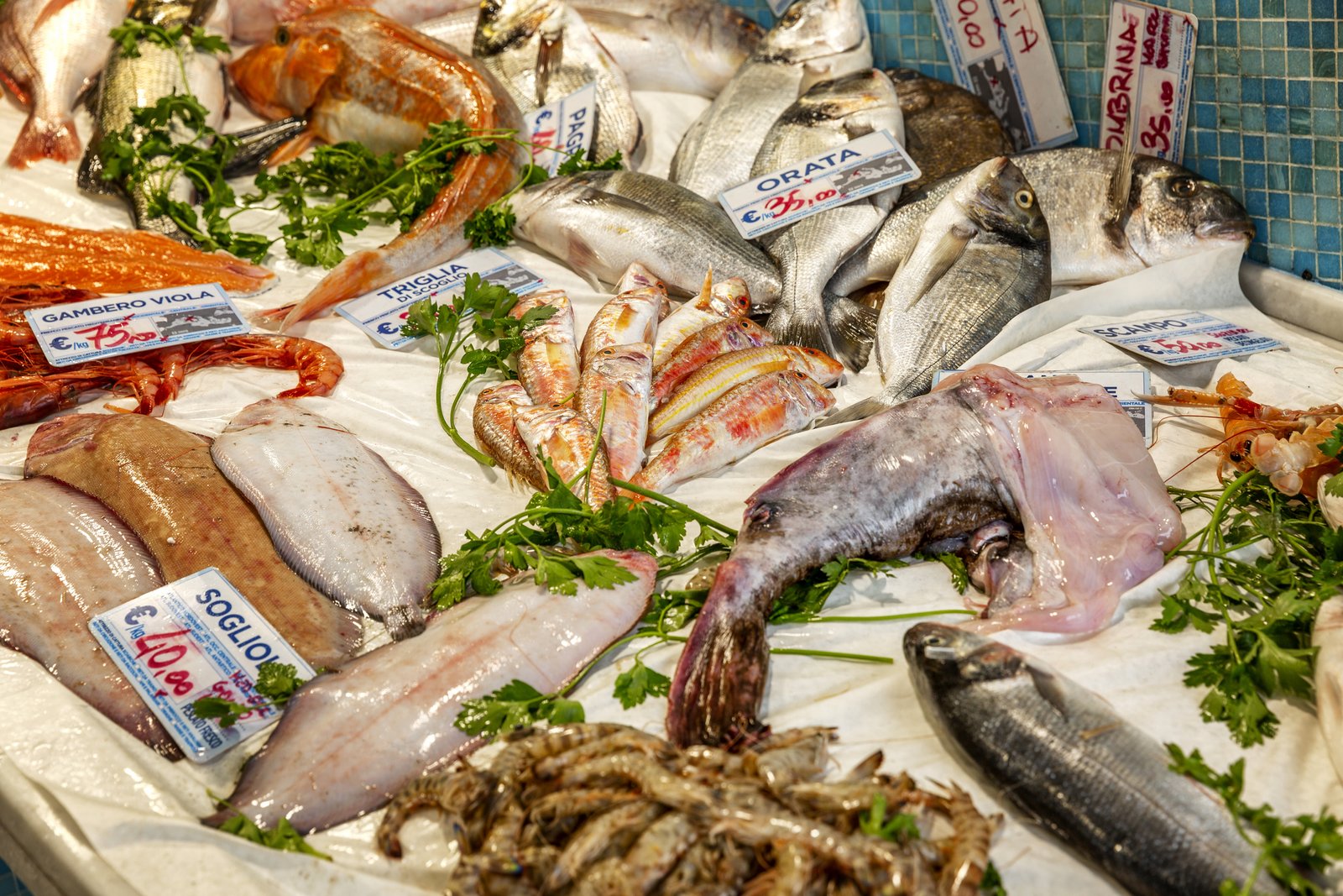 genoa-italy-10-04-2019-a-variety-of-raw-fish-on-ice-on-a-store-counter-top-view-960317591825