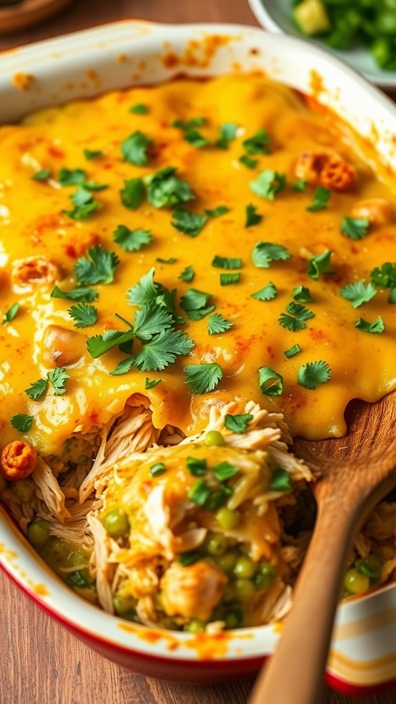 Salsa Verde Chicken Casserole