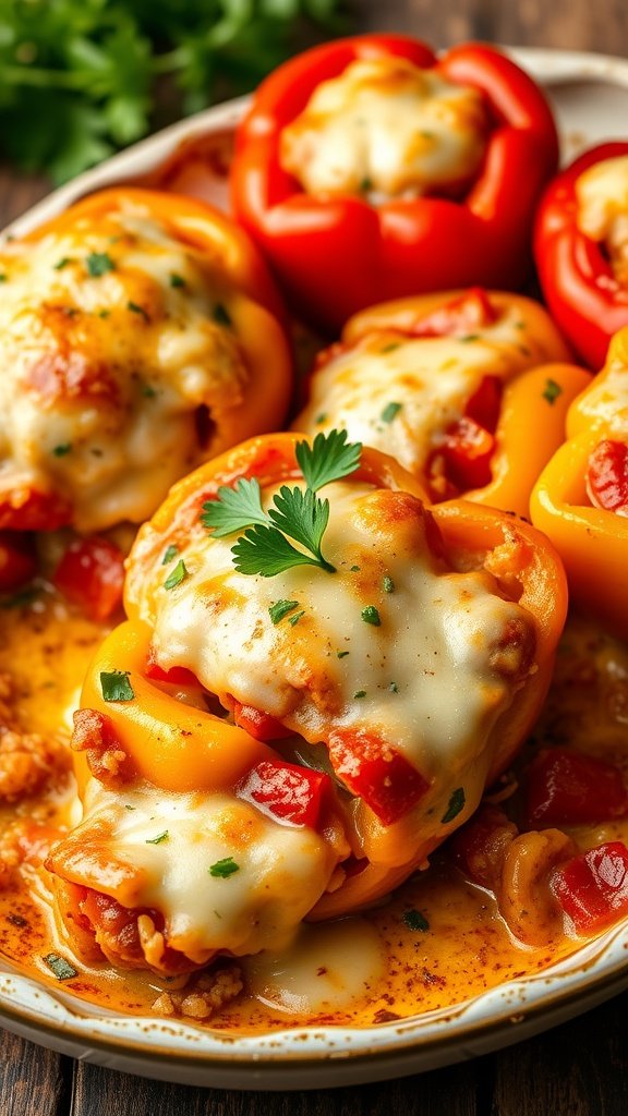 Savory Stuffed Pepper Chicken Casserole Recipe