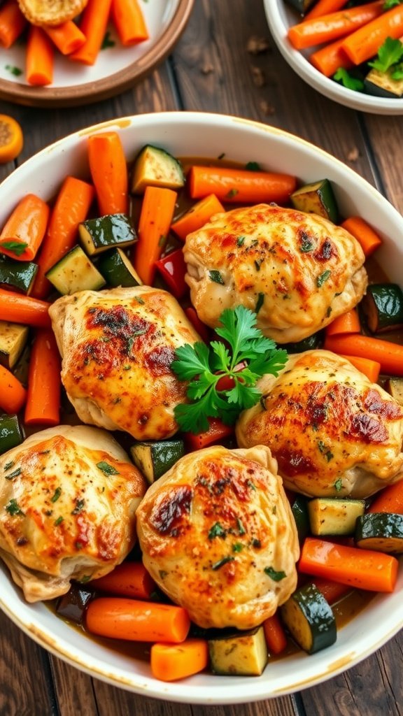 Hearty Rustic Chicken and Vegetable Bake