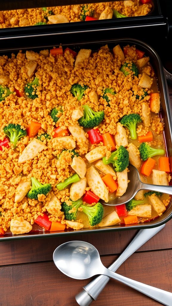 Hearty Vegetable Chicken Casserole