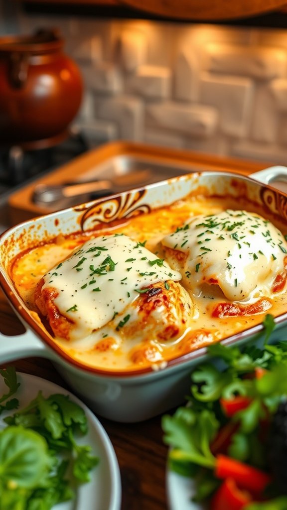 Creamy Chicken Carbonara Bake
