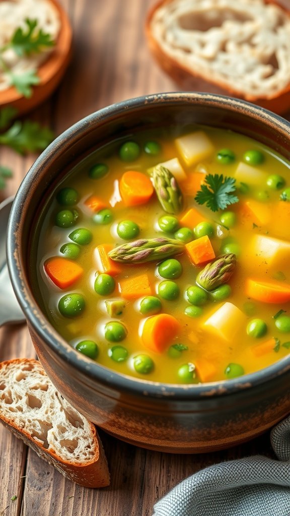 Fresh and Hearty Spring Vegetable Soup Recipe