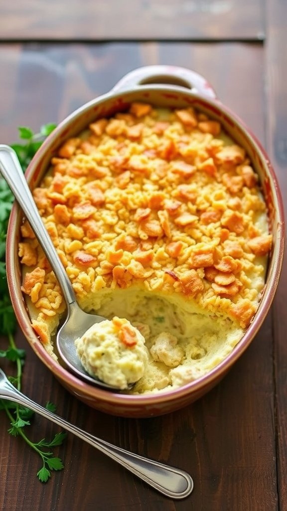 Delicious Ritz Cracker Chicken Casserole