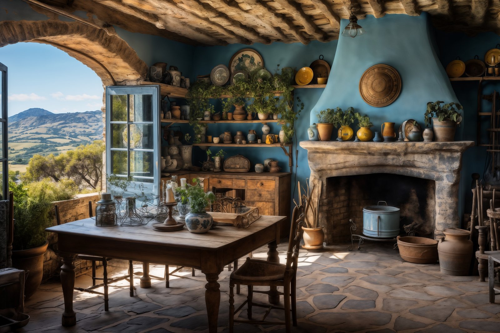 the-interior-of-the-kitchen-of-a-vintage-house-with-a-view-of-the-beautiful-summer-landscape-outside-the-window-stone-floor-012997181930