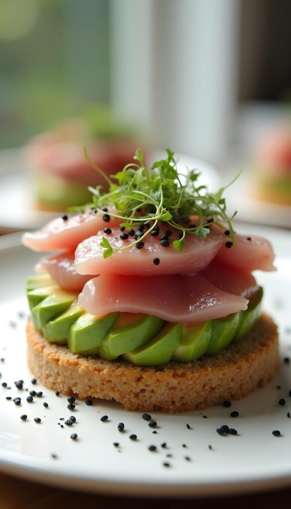 Flavorful Tuna and Avocado Stack