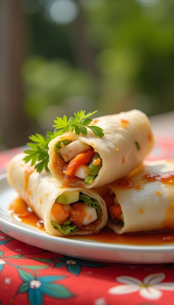 Fresh and Flavorful Tuna Spring Rolls