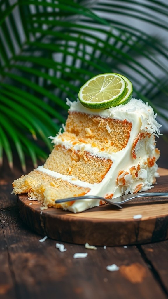 Zesty Lime and Coconut Layer Cake