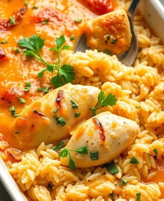 Savory Herbed Chicken and Rice Casserole