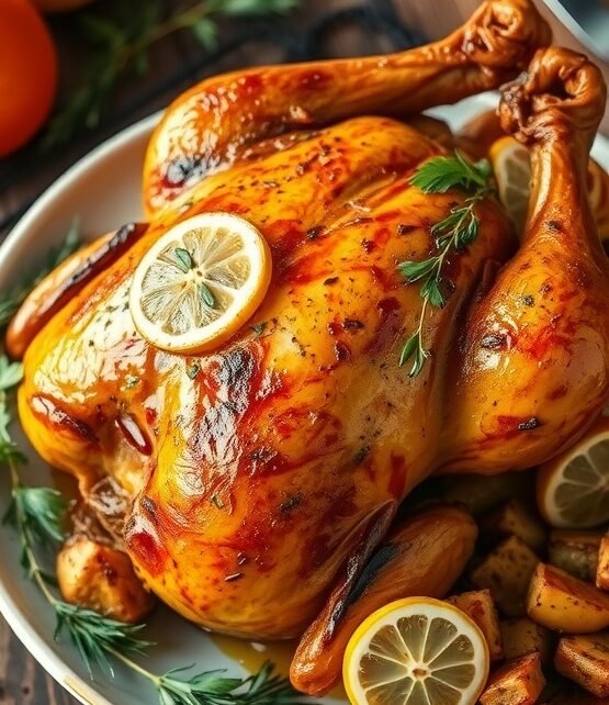 Zesty Roasted Lemon Herb Chicken